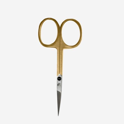 Gold coloured Hand tied weft removal scissors