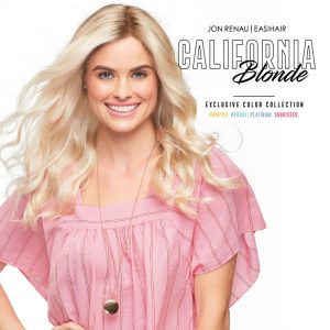 Lady wearing a California Inspired Hair Wig by Jon Renau